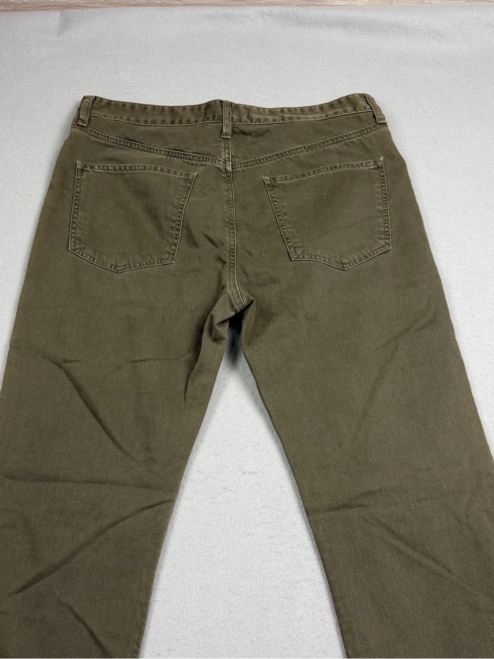 J Brand Mens Olive Green Jeans 32x33 Straight Leg 5 Pocket Denim